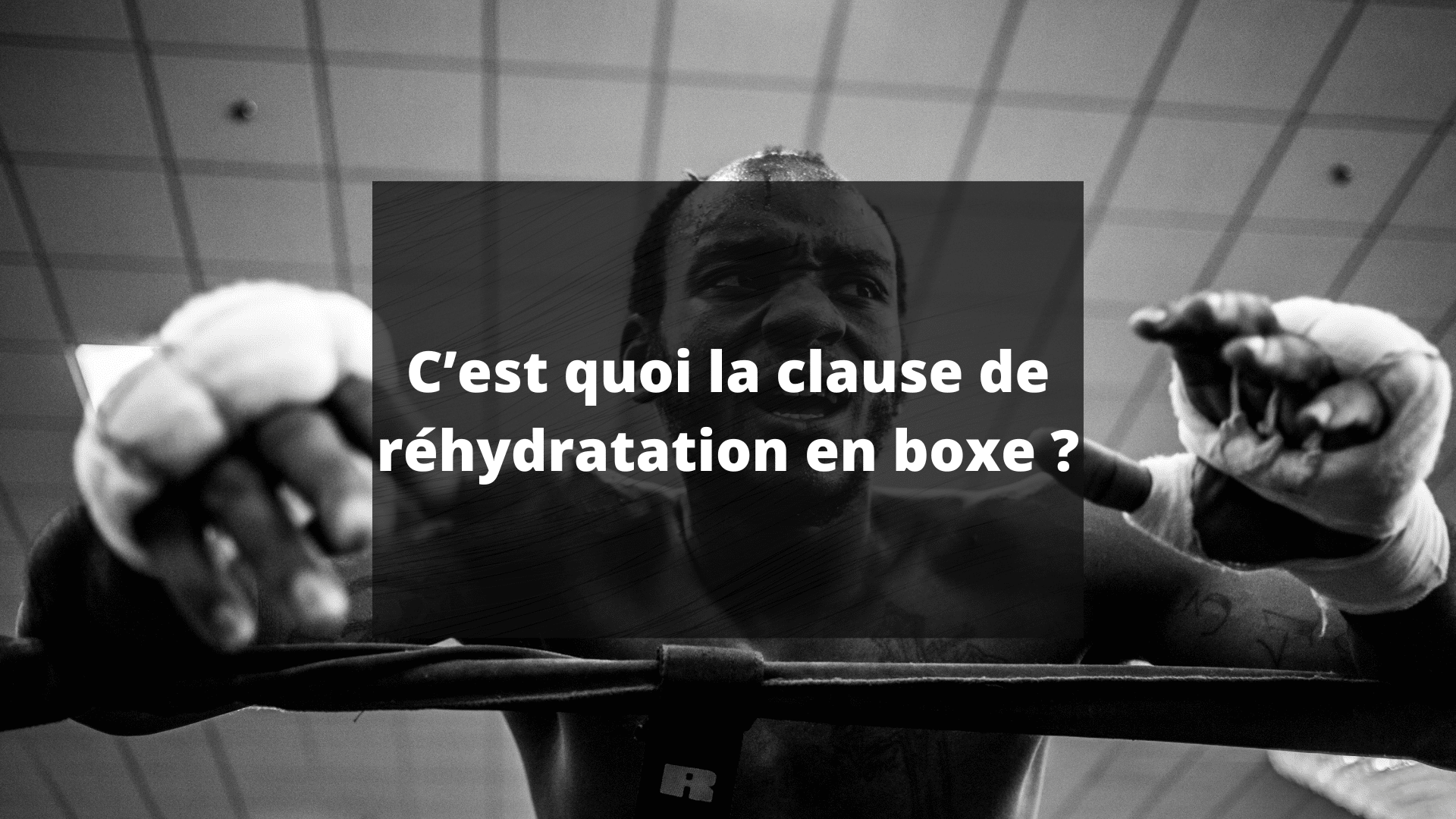 clause réhydratation boxe